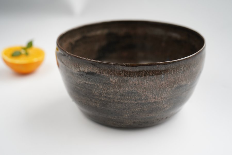 Keramik Bowl Schale handgetöpfer– braun schimmernd